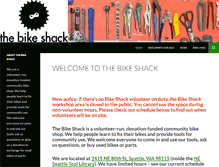 Tablet Screenshot of bikeshack.org